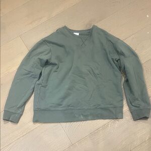 Zara Women's Green Crewneck Sweater